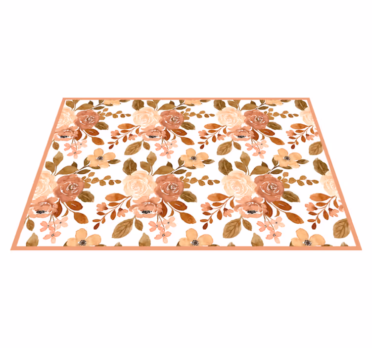 Individual original mesa con diseño floral - TenVinilo