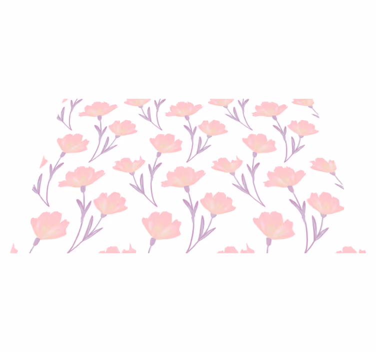 Individual original mesa concepto floral rosa - TenVinilo