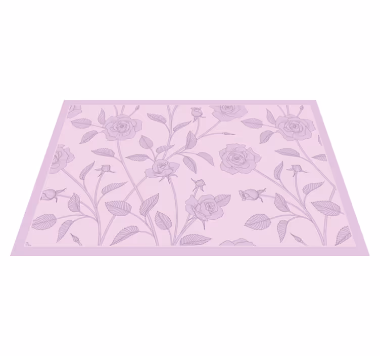 Individual mesa patrón rosa elegante - TenVinilo