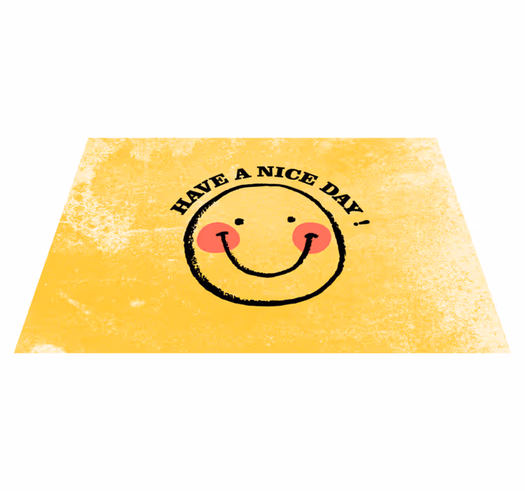Individual mesa frases cara sonriente cita - TenVinilo