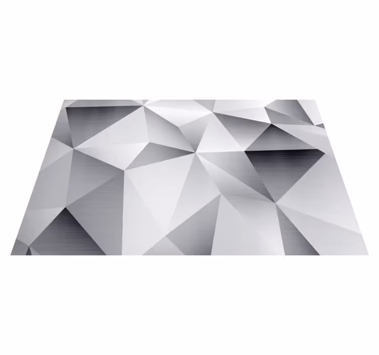 Individual mesa moderno patrón metálico geométrico - TenVinilo