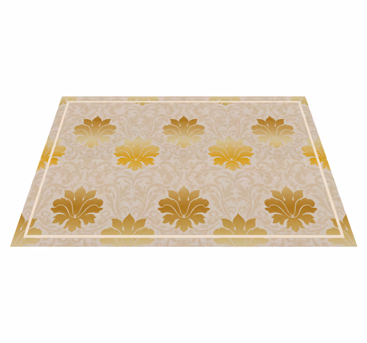 Individual mesa patrón fondo floral elegante - TenVinilo