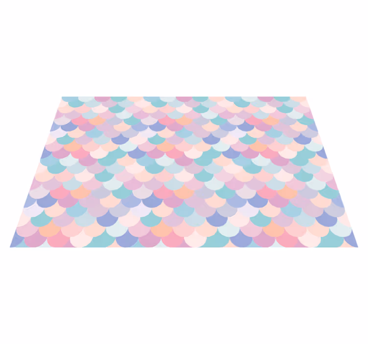 Individual mesa patrón estampado de ondas pastel - TenVinilo