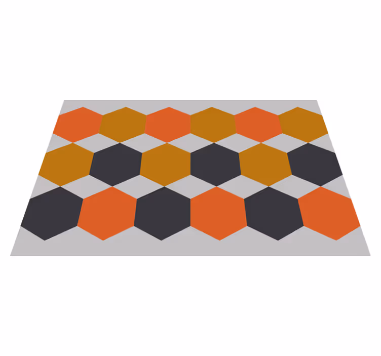 Individual mesa moderno patrón hexagonal - TenVinilo
