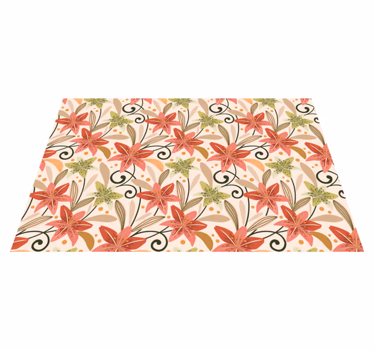 Individual original mesa elemento floral vibrante - TenVinilo