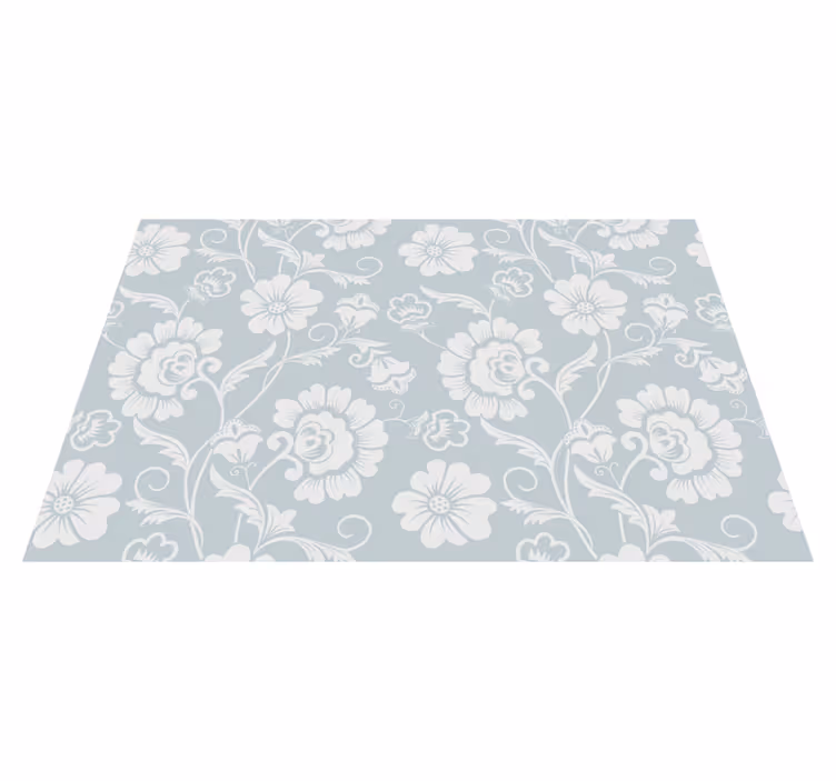 Individual mesa patrón arreglo de motivo floral - TenVinilo