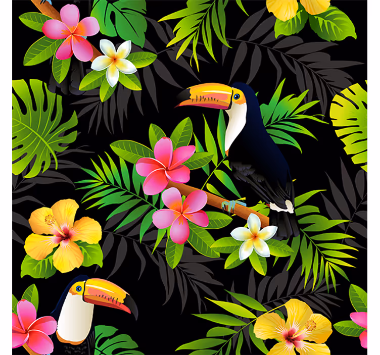 Mural de selva vinilo para muebles jungla - TenVinilo
