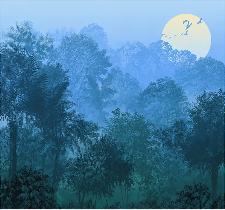 Mural de selva naturaleza - TenVinilo