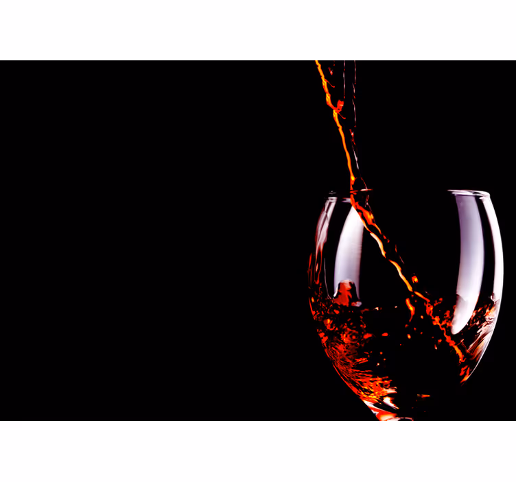 Fotomural 3D Vaso de vino tinto - TenVinilo