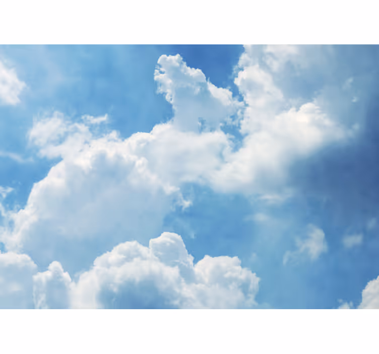Fotomural cielo nubes de cúmulo en el paraíso - TenVinilo