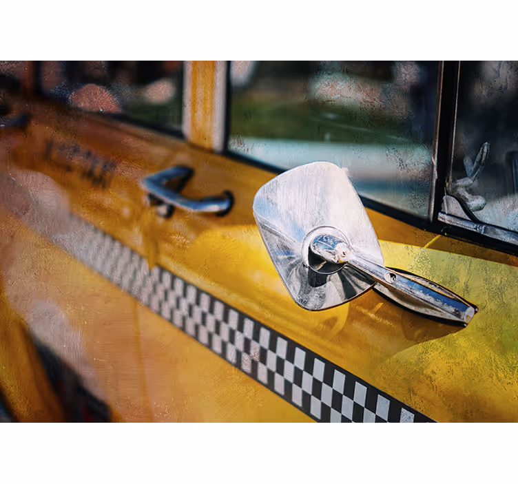Mural new york taxi amarillo icónico - TenVinilo