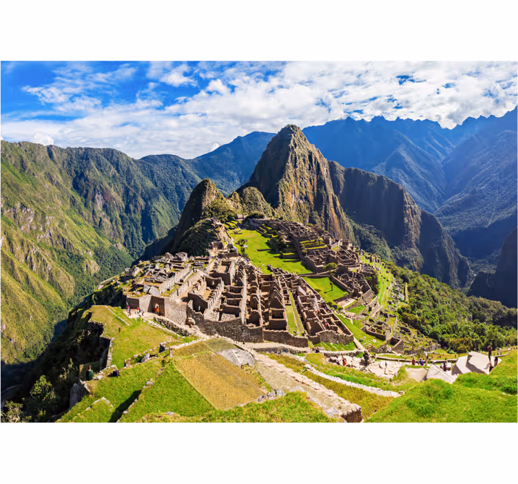 Mural ciudad paisaje de machu picchu - TenVinilo