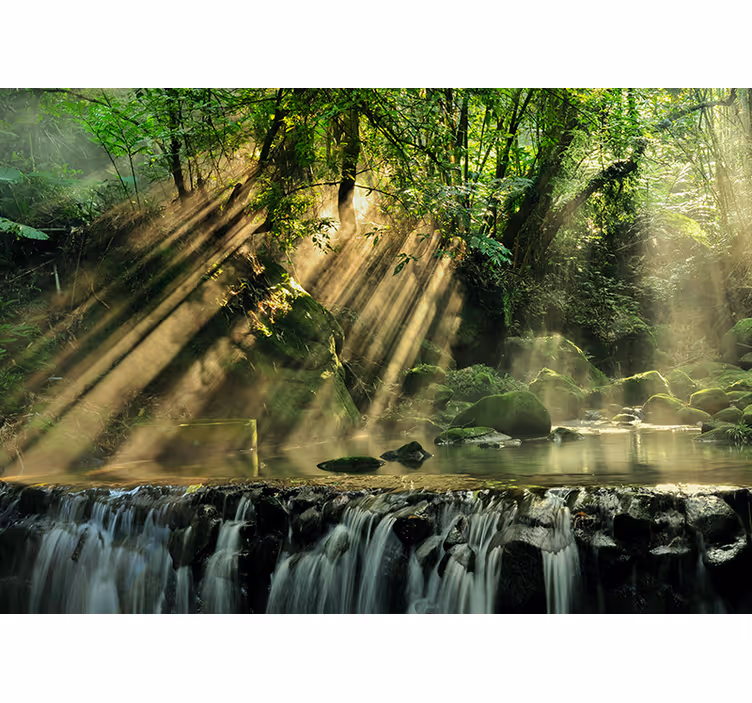 Fotomural de cascada Naturaleza celestial - TenVinilo