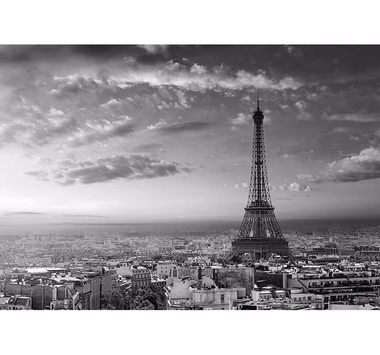 Mural de parís mirador escénico de la torre eiffel - TenVinilo