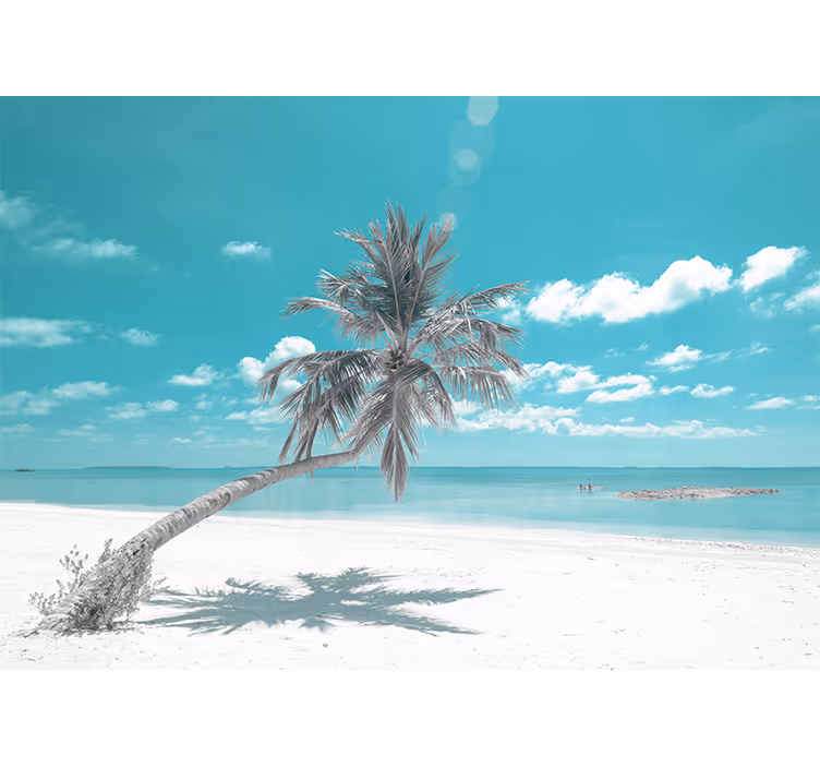 Mural de mar paraíso de playa tropical - TenVinilo