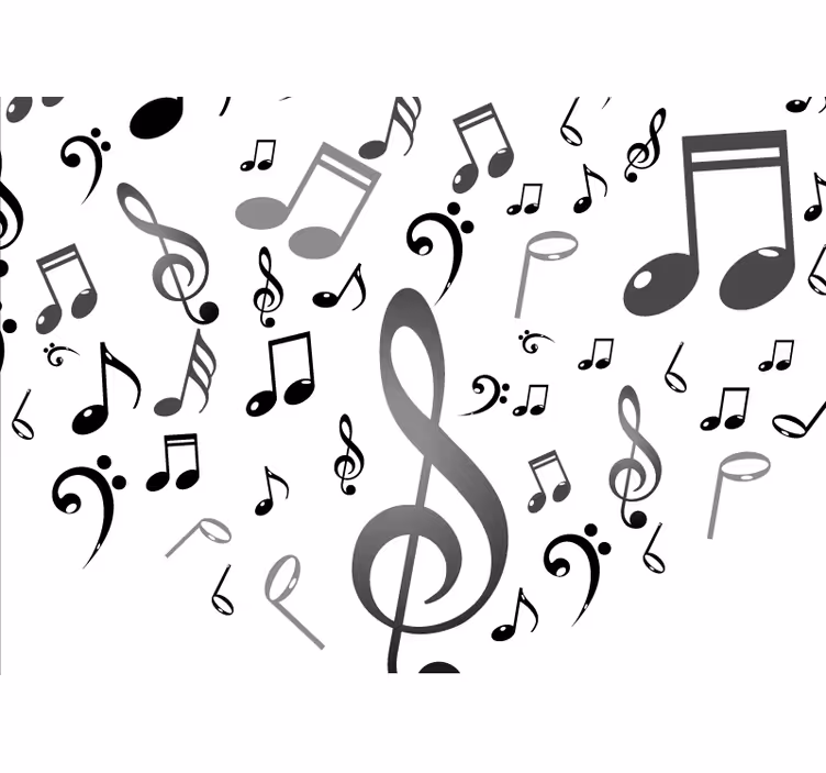 Fotomural musical Notas musicales - TenVinilo