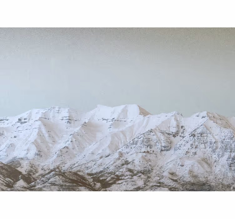 Mural de montañas paisaje nevado - TenVinilo
