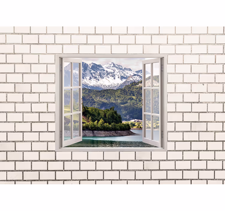 Mural de paisajes escapada a la montaña - TenVinilo