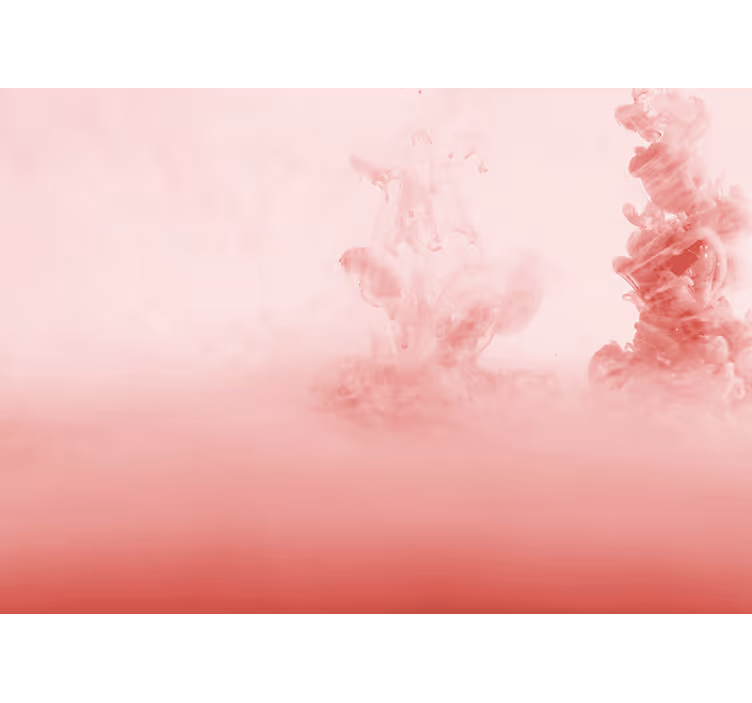 Mural abstracto densa nube rosa - TenVinilo