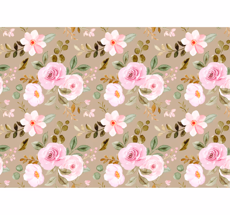 Mural de flores elegancia floral en flor - TenVinilo