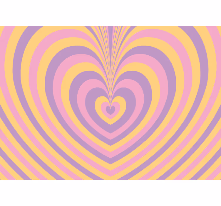 Mural de amor diseño de patrón de corazones - TenVinilo