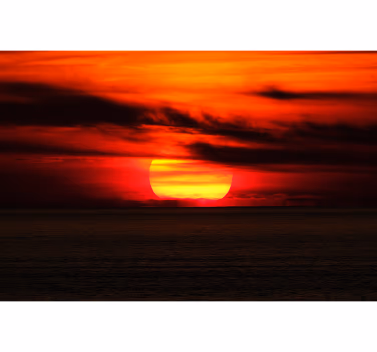 Fotomural cielo vista del atardecer vibrante - TenVinilo