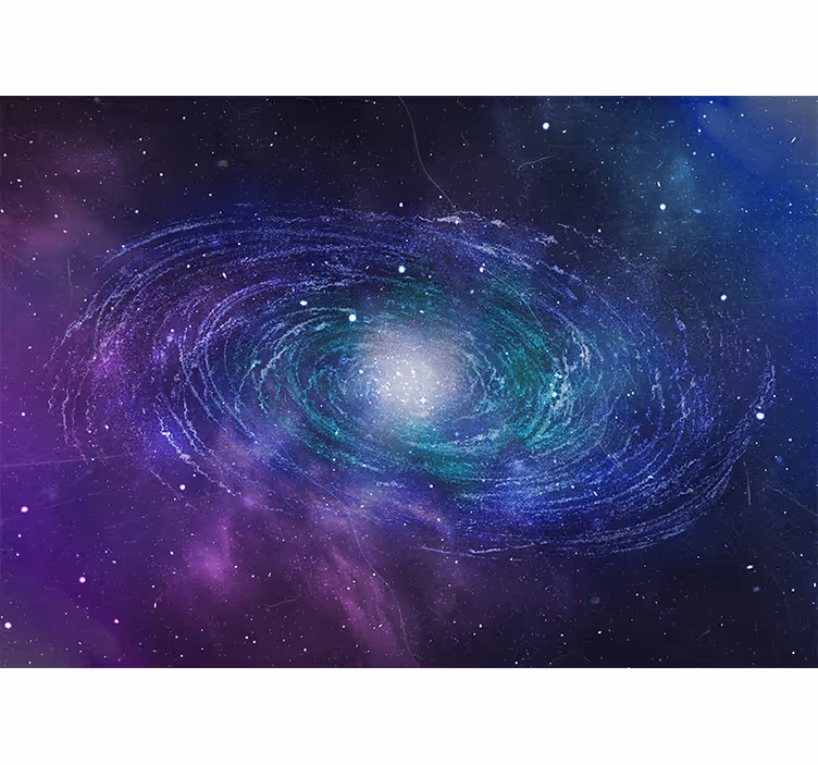 Fotomural naturaleza Anillo espacial formado por estrellas - TenVinilo