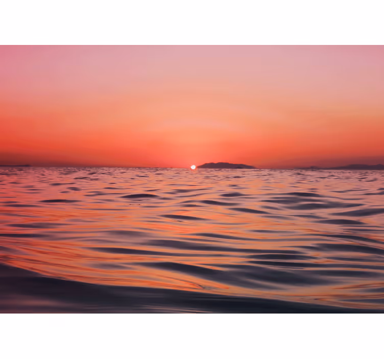 Mural de mar crepúsculo sobre el mar - TenVinilo