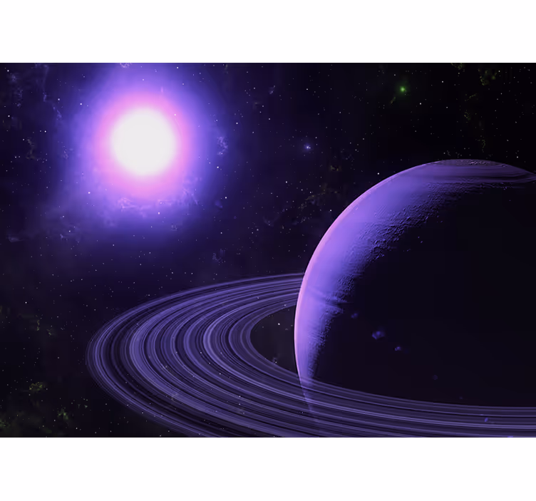 Fotomural espacio Explosión de planetas - TenVinilo