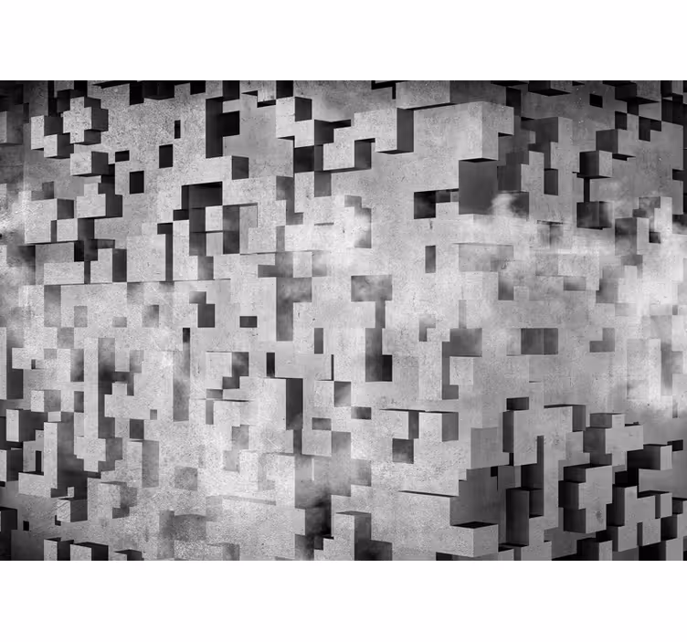 Fotomural 3D Efecto muro de piedra - TenVinilo