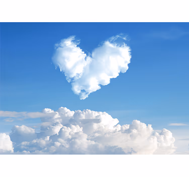 Fotomural cielo Fotografía del corazón del cielo - TenVinilo
