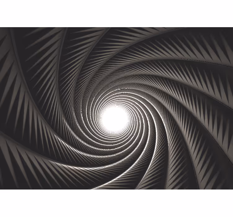 Mural abstracto túnel de luz espiral - TenVinilo