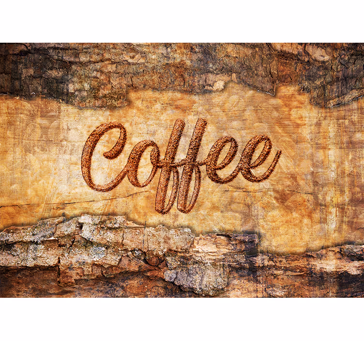 Fotomural moderno Café vintage 3d - TenVinilo