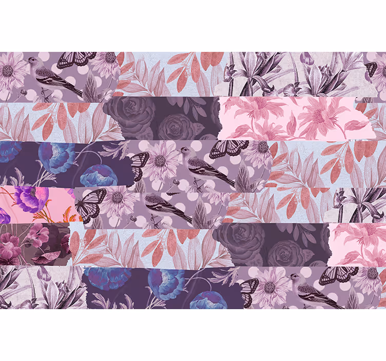 Fotomural de flores Collage de flores - TenVinilo