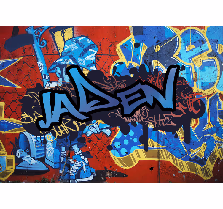 Fotomural arte urbano nombre personalizado Pa Nombre personalizad - TenVinilo