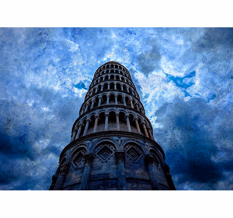 Fotomural ciudades mural de la torre de pisa - TenVinilo