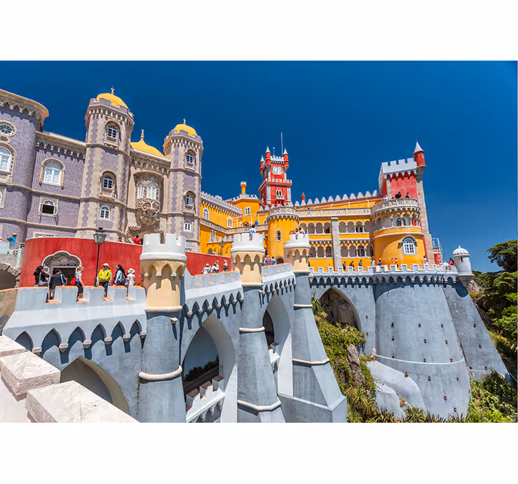 Mural de ciudades castillo de sintra - TenVinilo