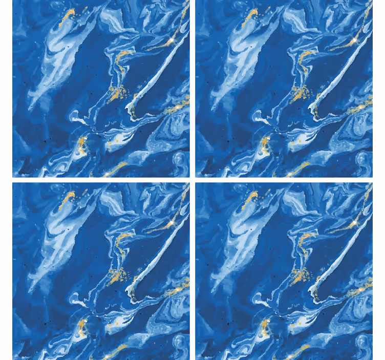 Portavasos mármol azul veteado - TenVinilo