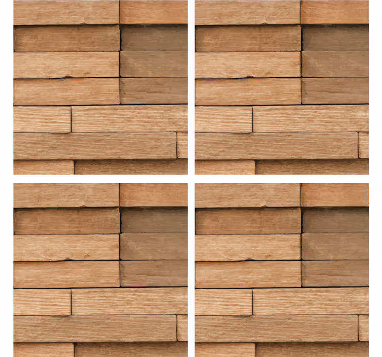 Posavasos textura madera abstracta - TenVinilo