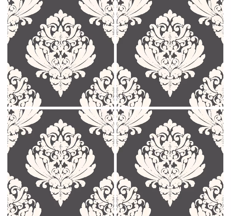 Portavasos con superficie de patrón ornamentado - TenVinilo