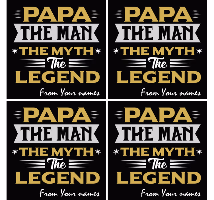 Portavasos con frases mito y leyenda del papa - TenVinilo