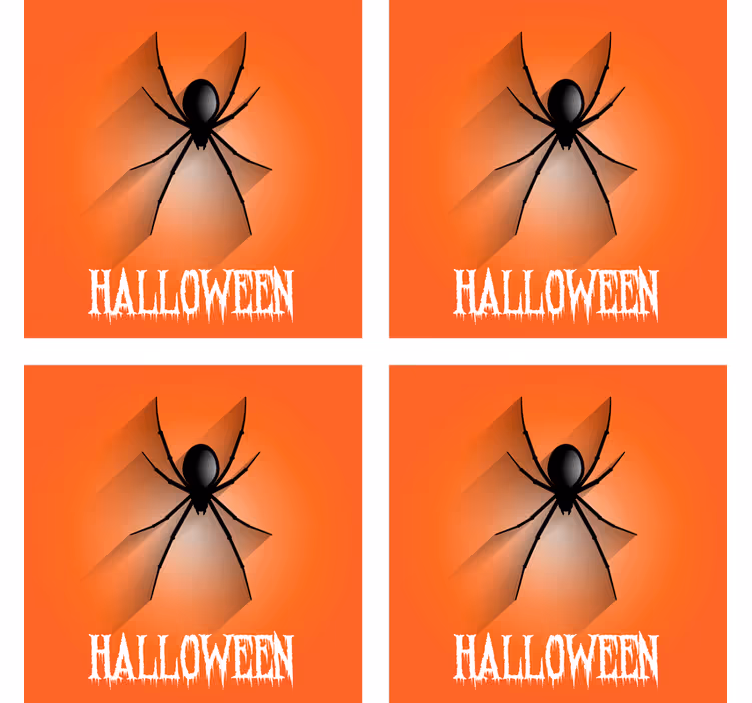 Portavasos halloween diseño de araña espeluznante - TenVinilo