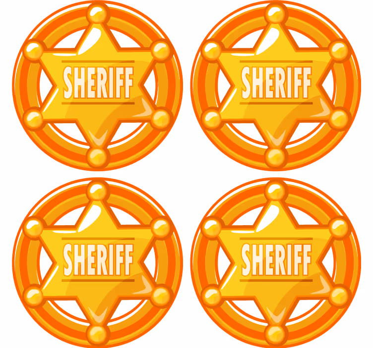 Portavasos frikis estrella de sheriff - TenVinilo
