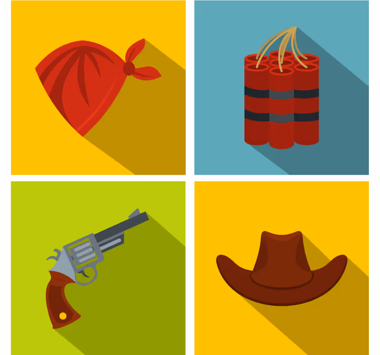 Posavasos infantil cowboy azulejos coloridos - TenVinilo