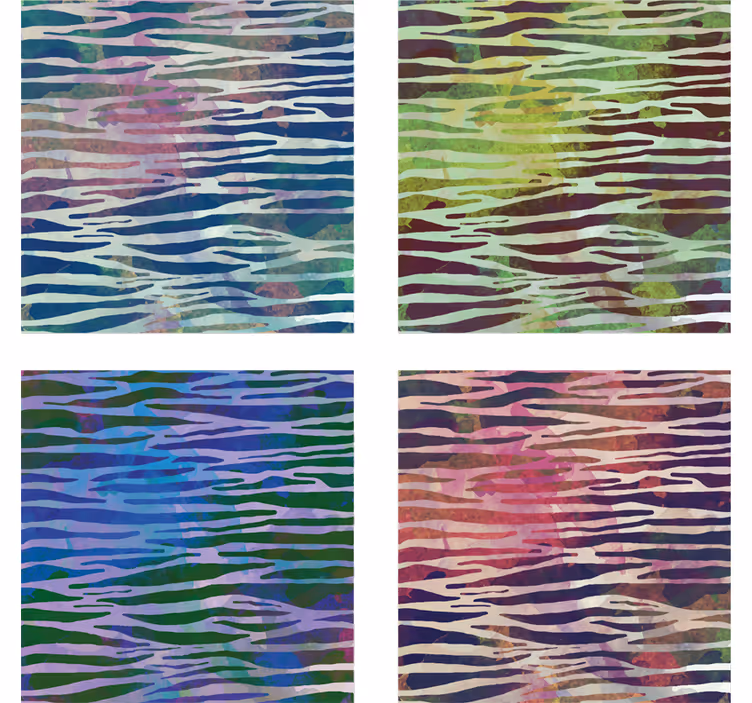 Posavasos textura cebra abstracta - TenVinilo
