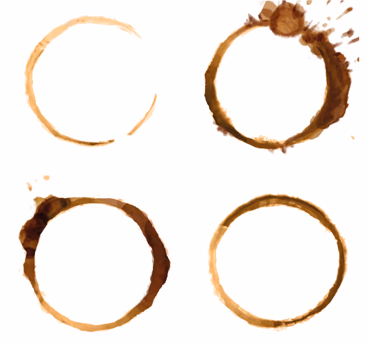 Portavasos motivos de manchas de café - TenVinilo