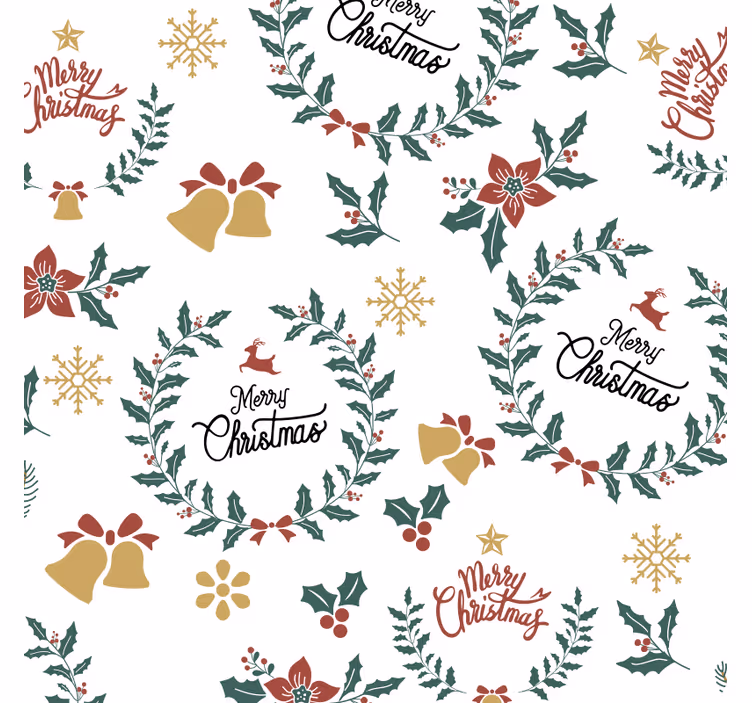 Portavasos navideño diseño festivo - TenVinilo
