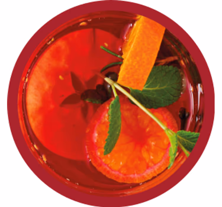 Portavasos cerveza bebida cítrica frutal - TenVinilo