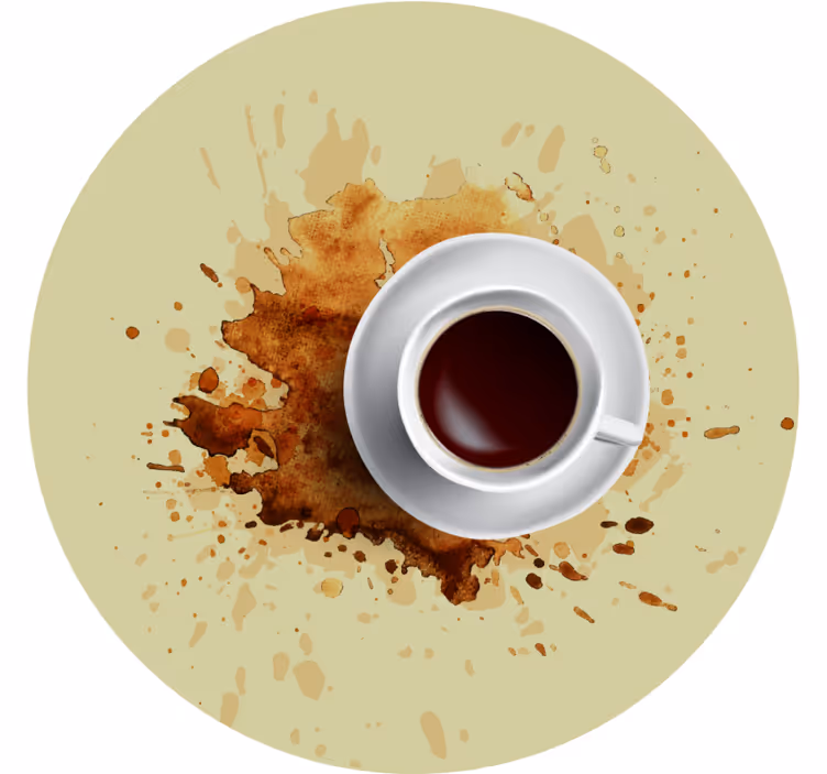 Portavasos frikis taza de café con salpicadura - TenVinilo