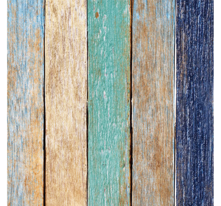 Portavasos tablones de madera envejecida - TenVinilo